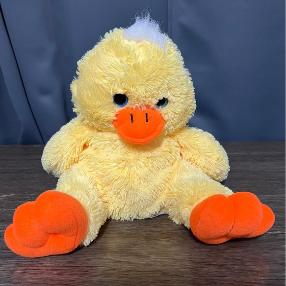 Bear Factory Plush Duck Stuffed Animal‎ Toy Yellow Orange Accent 9 Inch - Picture 1 of 5
